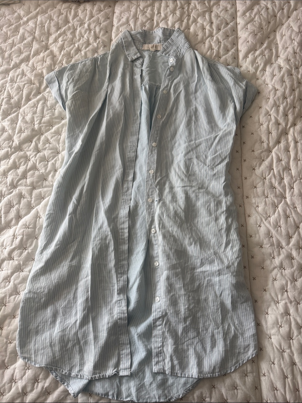 Beach dress coverup button up
